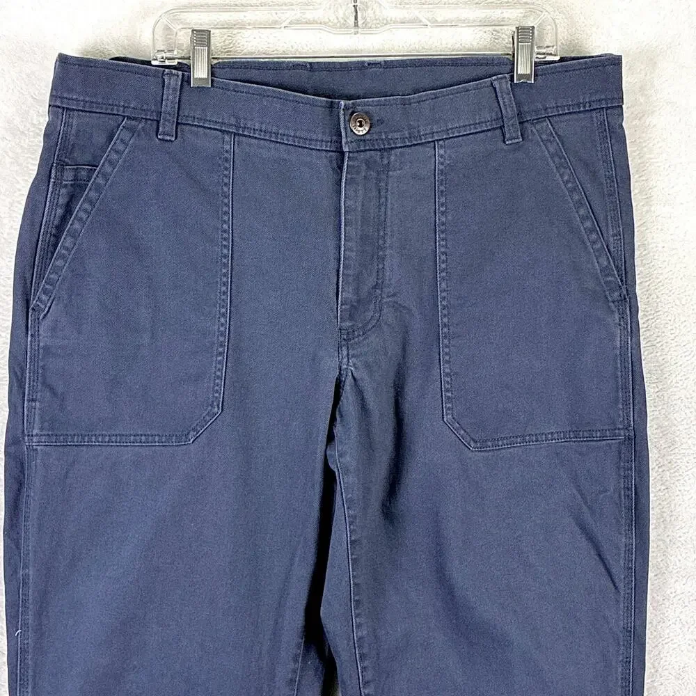 VTG LL Bean Pants Mens 38x32 Blue Twill Field Trousers Preppy Outdoors Workwear